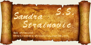 Sandra Strainović vizit kartica